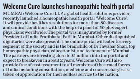 launch Welcome Cure of covered Navhind Times newspaper